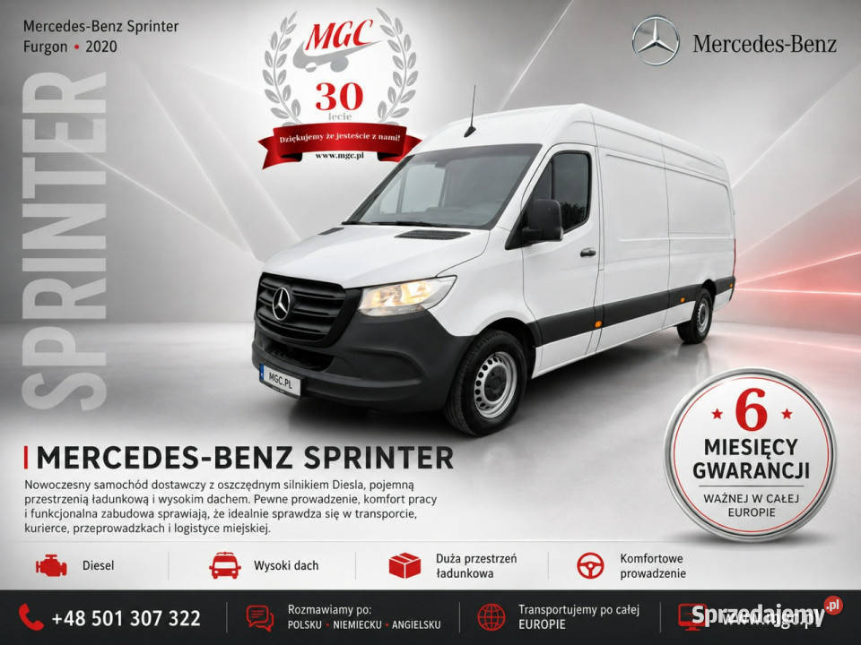 Mercedes Sprinter MercedesBenz Sprinter 316 CDi klimatyzacja Łaziska Górne