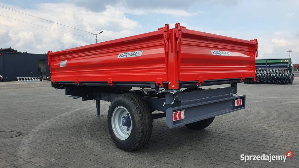 Przyczepa rolnicza jednoosiowa ładowność 3t nieuszkodzony Czarnocin