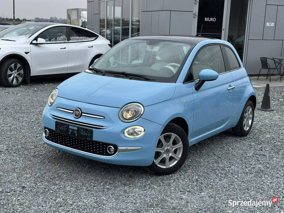 Fiat 500 12 69 2016r Lounge panorama zadbany I gniazdo AUX dolnośląskie Wojkowice