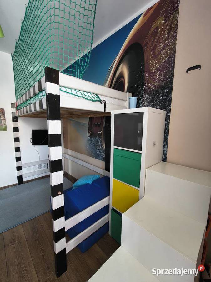 Łóżko piętrowe Bramka 90x200 regały IKEA TROFAST Kraków