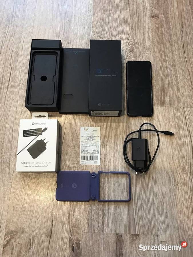 Motorola Razr 50 Ultra 12512 GB kompletny zestaw dolnośląskie Wałbrzych