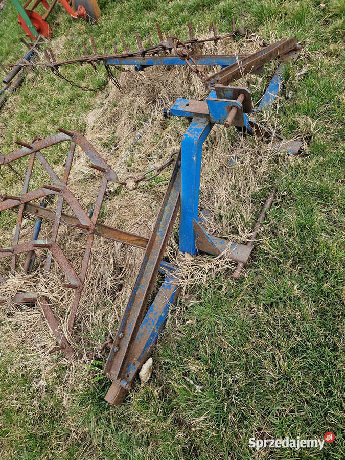 Brona traktorowa 4polowa składana nieuszkodzony Brony Głogowa