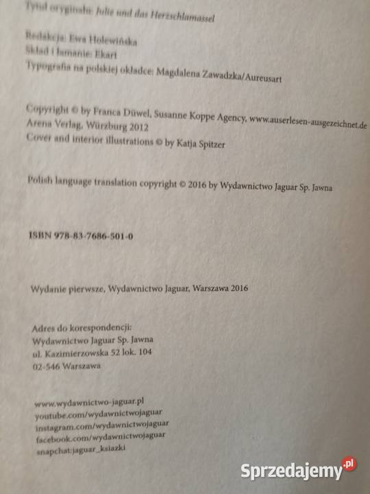Julia najpiękniejsza książki prezenty Warszawa literatura piękna - proza zagraniczna sprzedam