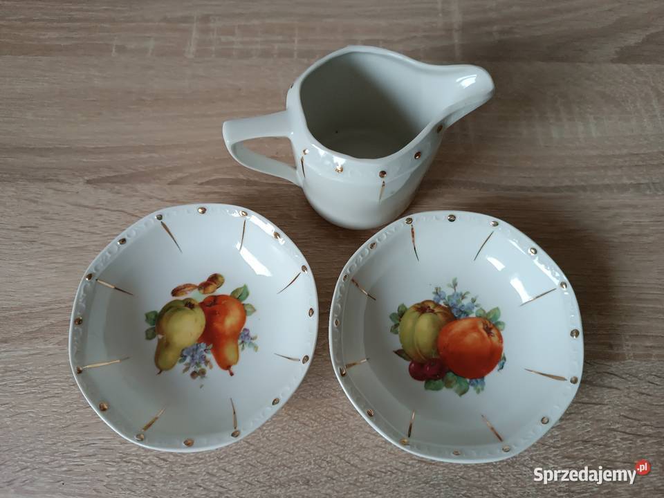 Porcelana wzór owoce Porcelana i szkło