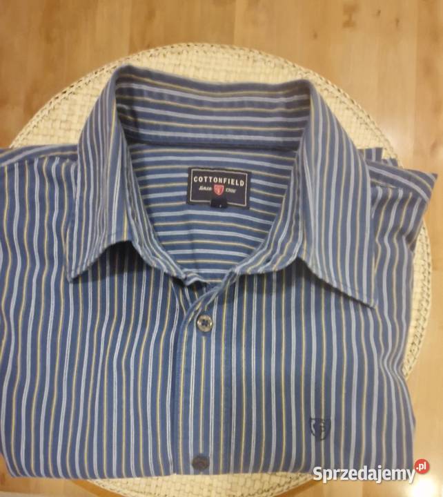 KOSZULA męska marki Cottonfield L bawełna ciemno lubelskie Lublin