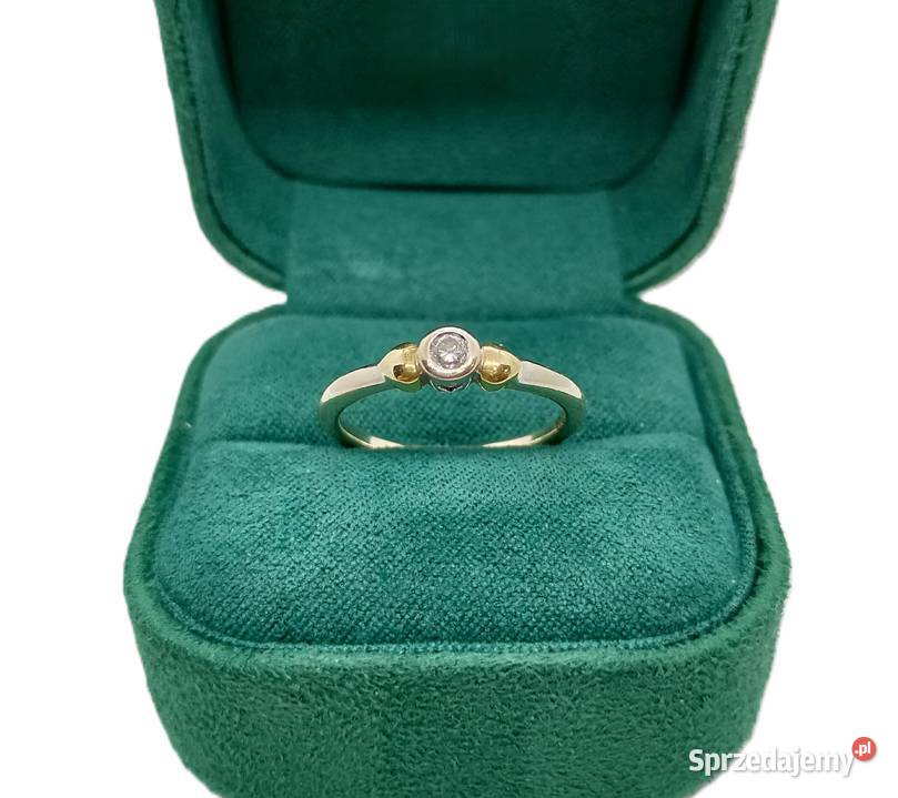 Złoty Pierścionek pr 750 294g Diament