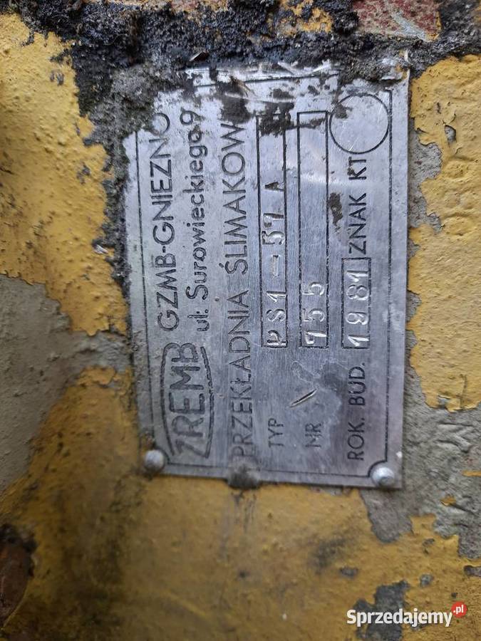 Przekładnia ślimakowa ZRĘB Gliwice wciągarka Zakopane
