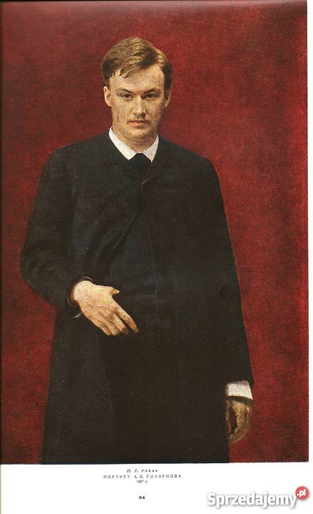 Ilja Riepin Repin portret Głazunowa 1887 r zachodniopomorskie Szczecin