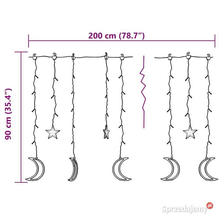 vidaXL Lampki świąteczne z gwiazdkami i Warszawa