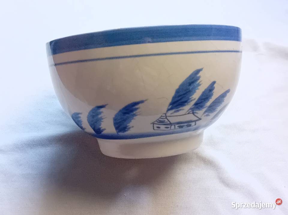 Ceramiczna doniczka w stylu Delft druga połowa wielkopolskie Koźminek sprzedam