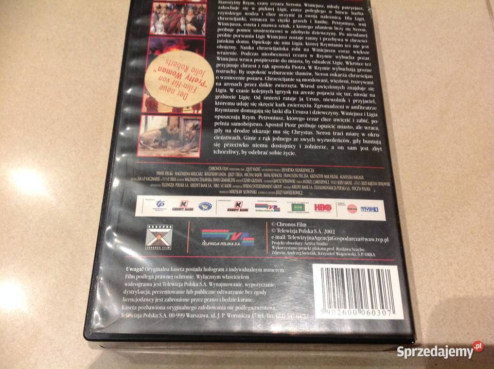 QUO VADIS Kaseta VHS lektor Nowa Sól