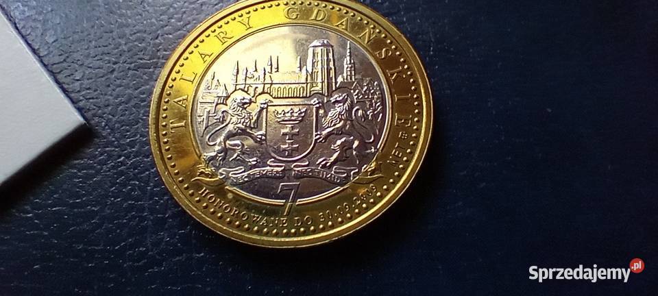 Stare monety Medal 7 Talarów Gdańskich 187 Lesko
