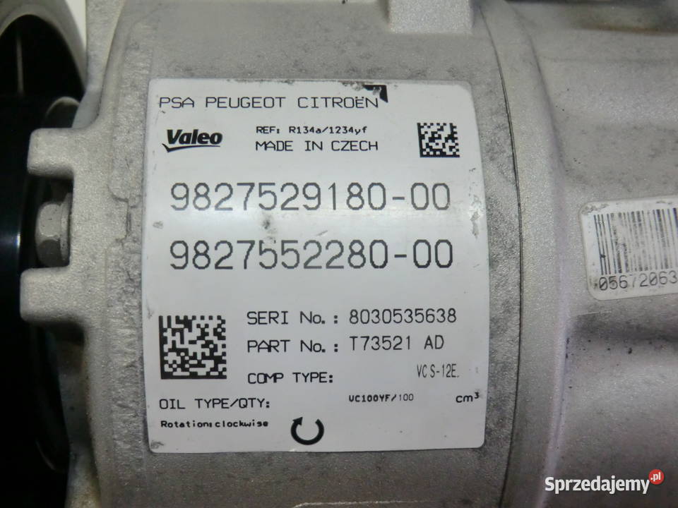 KOMPRESOR KLIMATYZACJI CITRONPEUGEOT