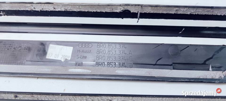 LISTWA LISTWY PROGOWE S LINE AUDI Q5 8R ORYGINAŁ Motoryzacja Przystajń