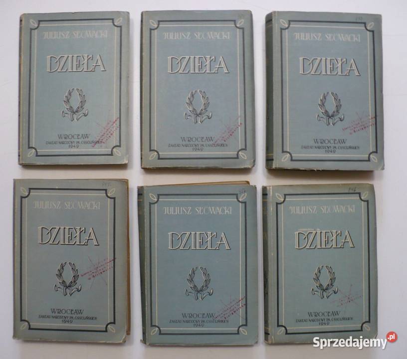 Słowacki Dzieła tom 1 12 Komplet 1949 Białystok