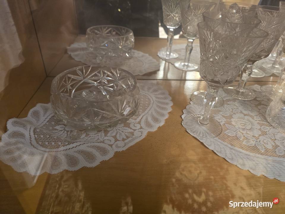 kryształy PRL kolekcja zestaw Sosnowiec