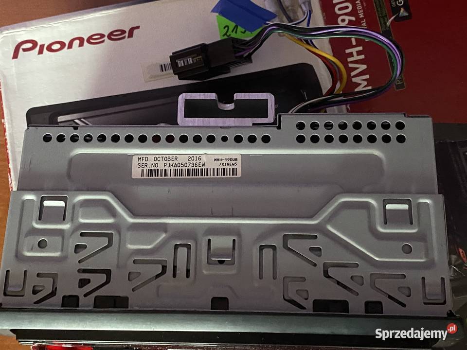 Pioneer MVH190UB I USB I AUX I komplet I Ładny Kępno