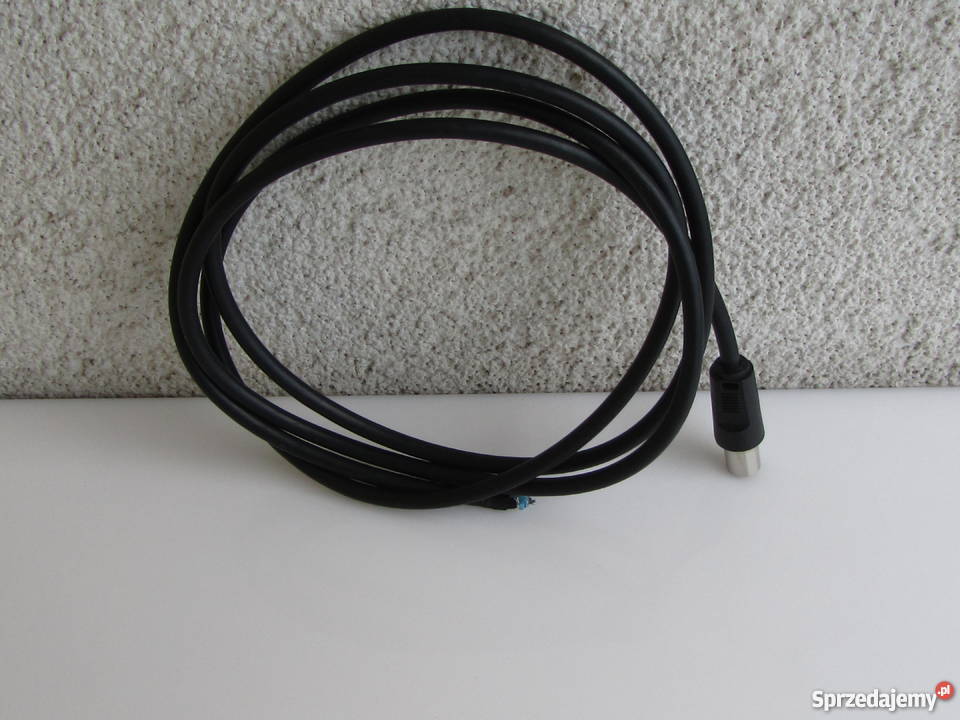 Kabel antenowy z wtyczką męską czarny długość Olecko sprzedam