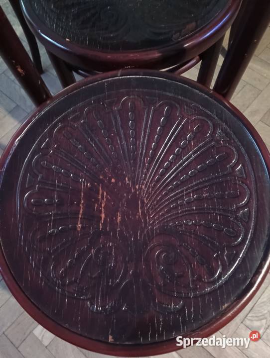 Kolekcjonerskie stare krzesła gięte komplet Warszawa