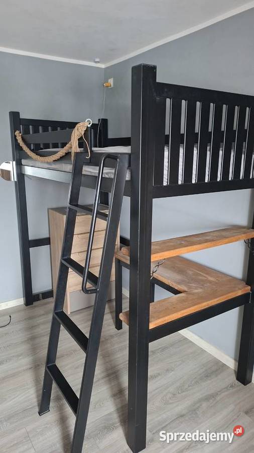 Sprzedam Łóżko z antresolą I biurkiem 210cm Klecewo