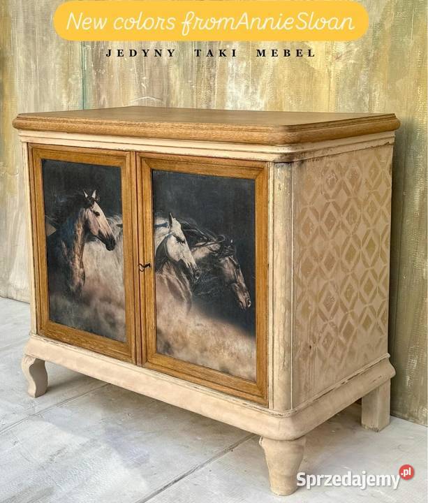 Komoda rustykalna vintage shabby chic konie Przeworsk