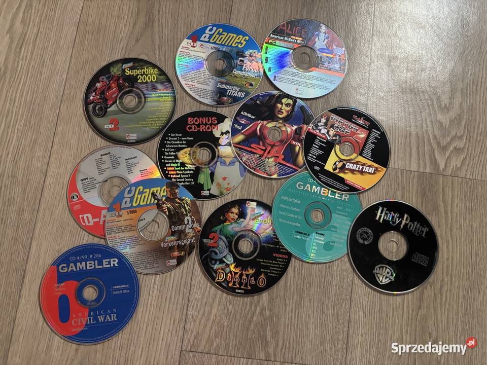 Gry PC zestaw retro Sims Harry Potter Rayman Far Warszawa