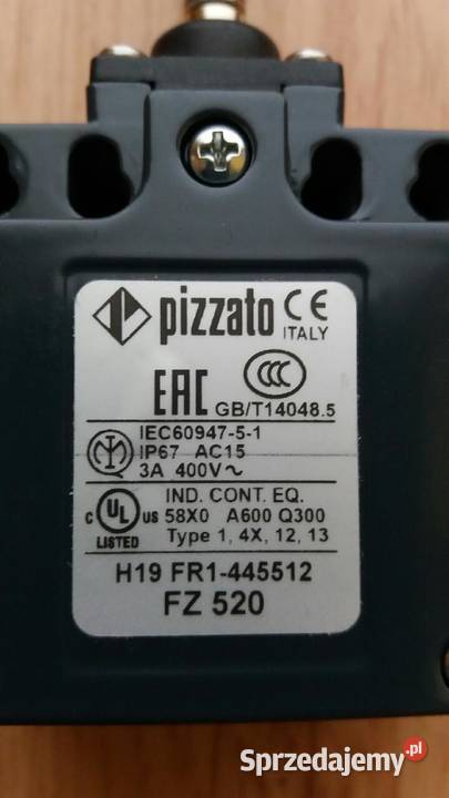 Wyłącznik krańcowy FZ 520 włoskiej firmy Pizzato Polkowice