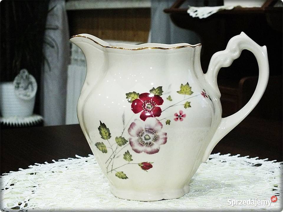 Dzbanek Chodzież Porcelit sygnowany Mlecznik Żary