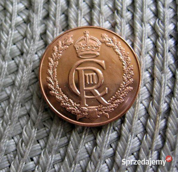 Gibraltar 1 Pens 2023r Karol III Mennicza wielkopolskie Kalisz