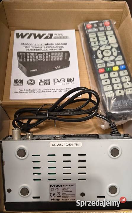 Tuner Dekoder Telewizji DVBT2 HEVC nowy łódzkie Bełchatów sprzedam