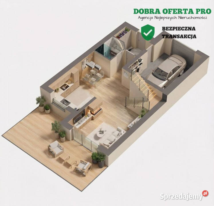 Nowoczesny dom 158 m z działką 510 m 2026 utwardzona Sprzedaż pomorskie Gdańsk