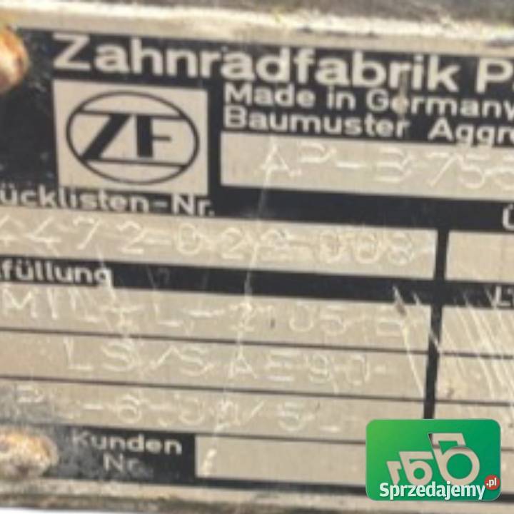 Tylny Most ZF APB755 Oś Tylna ZF 4472 419 140 sprzedam