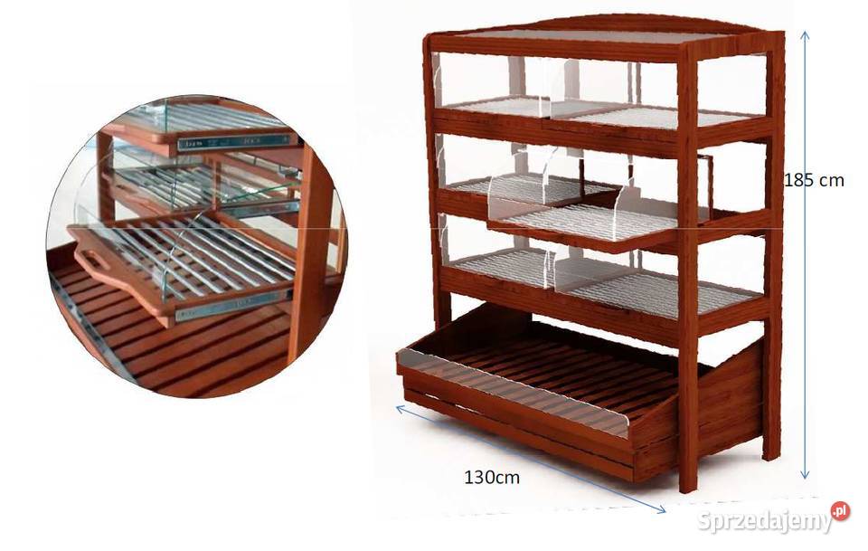 Regał cukierniczy z wysuwanymi szufladami na Warszawa