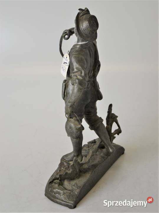 Łowca raków cynkal sygnowany Moreau Francja Warszawa