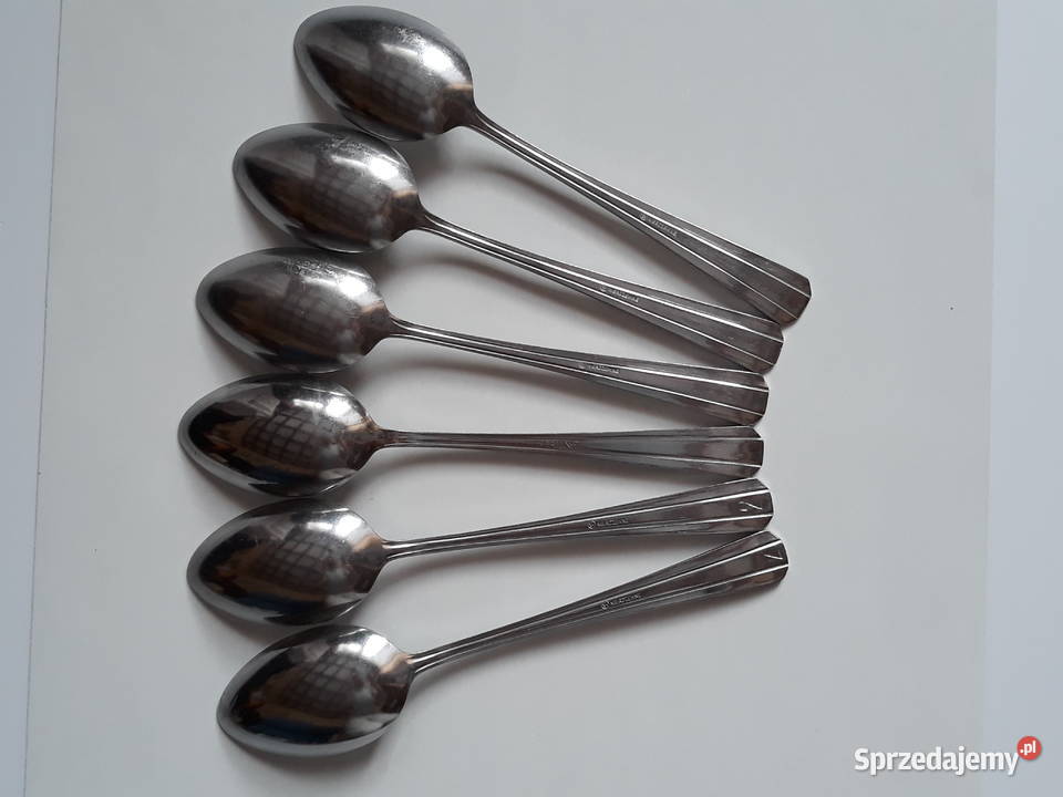 Duże łyżki obiadowe 1 SATURN sztućce PRL Dąbrowa Górnicza