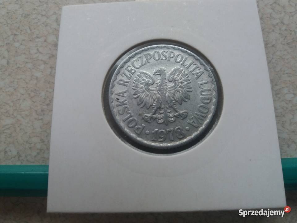 Moneta 1 bez znaku mennicy 1978 Będzin