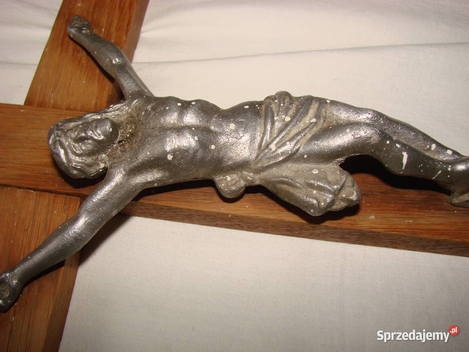 stary drewniany krucyfiks Pruszcz Gdański