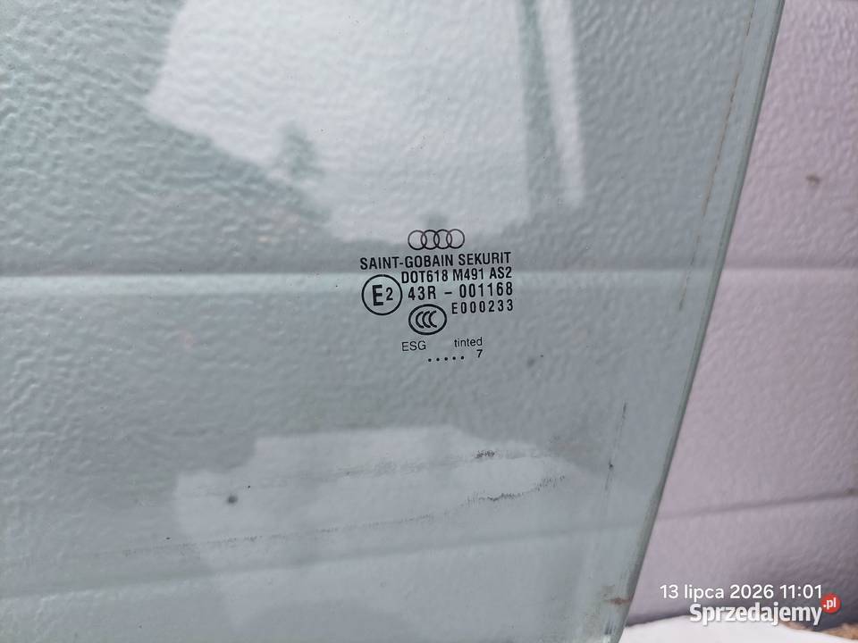 AUDI A8 D3 42 TDI 0510 SZYBA DRZWI LEWA PRZOD Włoszczowa
