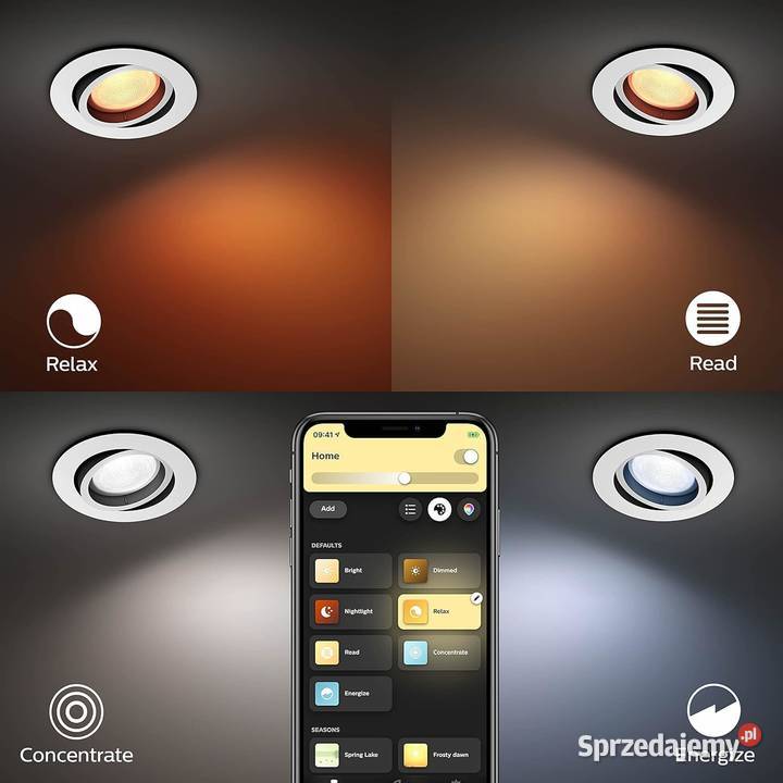 Oczka okrągły Philips Hue biały Rzeszów