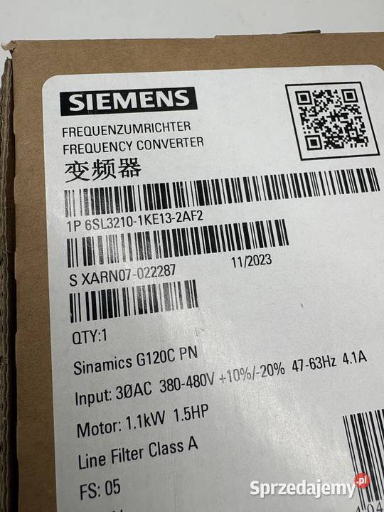 Siemens 6SL32101KE132AF2 Falownik 11kW mazowieckie Warszawa