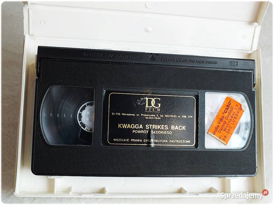 Kaseta VHS Powrót Słodkiego Kwagga Strikes Back