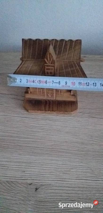 Domek drewniany skarbonka prl łódzkie Przedbórz