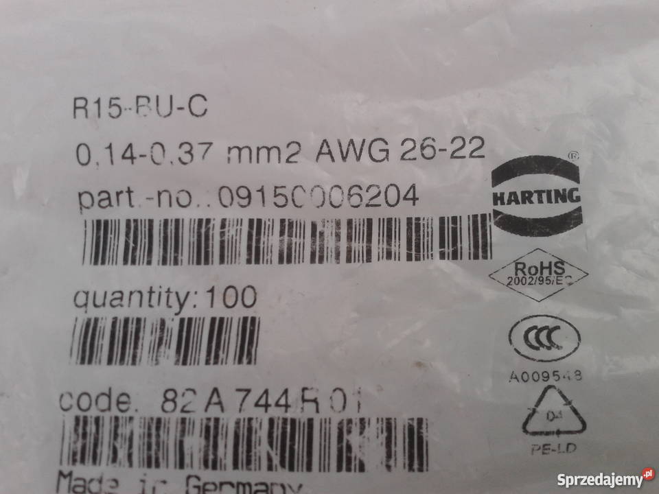 Kontaktstift R15BUC AWG Ag Gołębiewo sprzedam