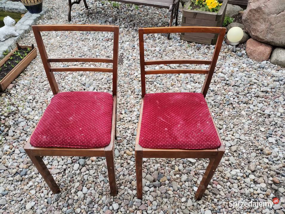 2 krzesła PRL wielkopolskie