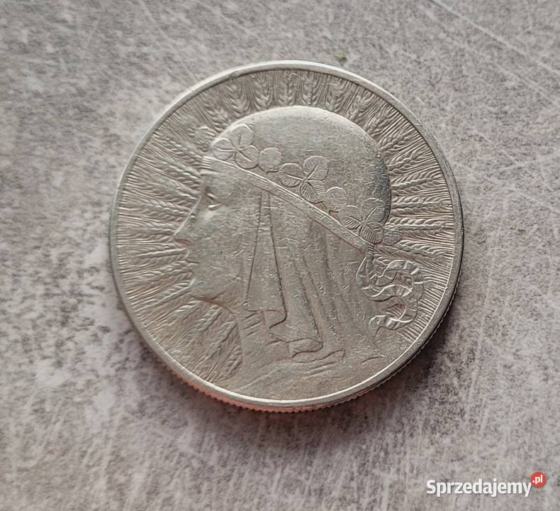 J1 POLSKA II RP srebro 10 Złotych 1932 r bzm Wola Kruszyńska