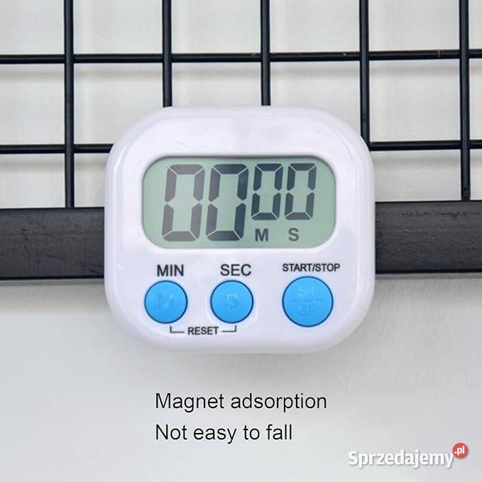 Minutnik do kuchni timer Sekundnik z Magnesem biały mazowieckie Płock