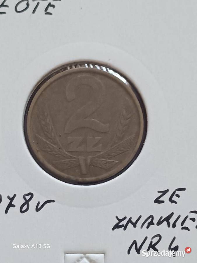 2 Złote 1978 r 4 ze znakiem mennicy rzadkość Konin sprzedam