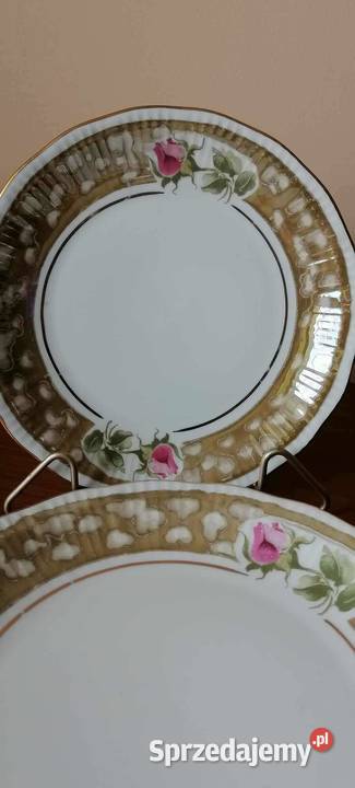 Sześć Talerzyków Róża w Brązie PRL Wałbrzych
