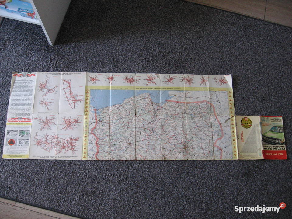 Polonez Borewicz mapa 1979r klasyk PRL Przemyśl