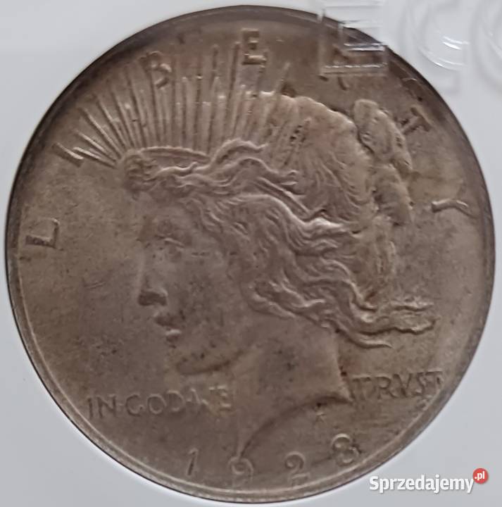 1 Dolar USA 1923 rLiberty Peace GCN MS 62 Antyki, Sztuka, Kolekcje Konin sprzedam
